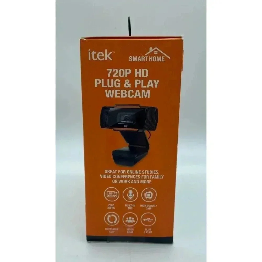 iTek Smart Home‎ HD 720P Plug and Play Webcam w/ Built-in Microphone - 30fps